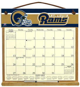 St. Louis Rams Calendar Holder
